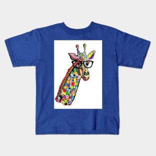 Hipster Giraffe Kids T-Shirt